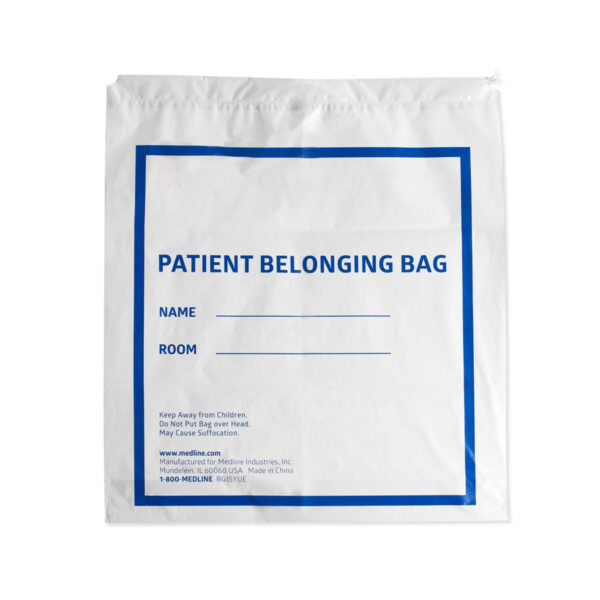 Patient Belonging Bag with Drawstrings